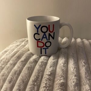 Inspirational White Mug with Bold Text
